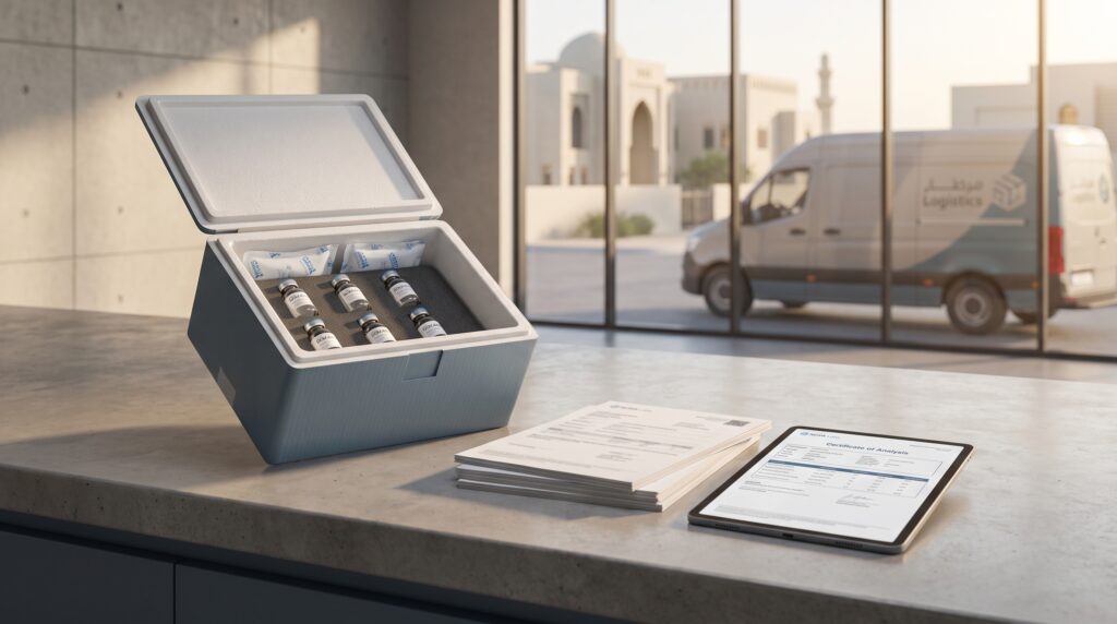 Buying Sermorelin in Saudi Arabia: Cold-Chain Protocols, SABER Compliance, and COA Verification