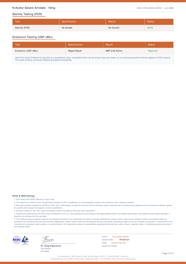 Endotoxin — NA-Selank