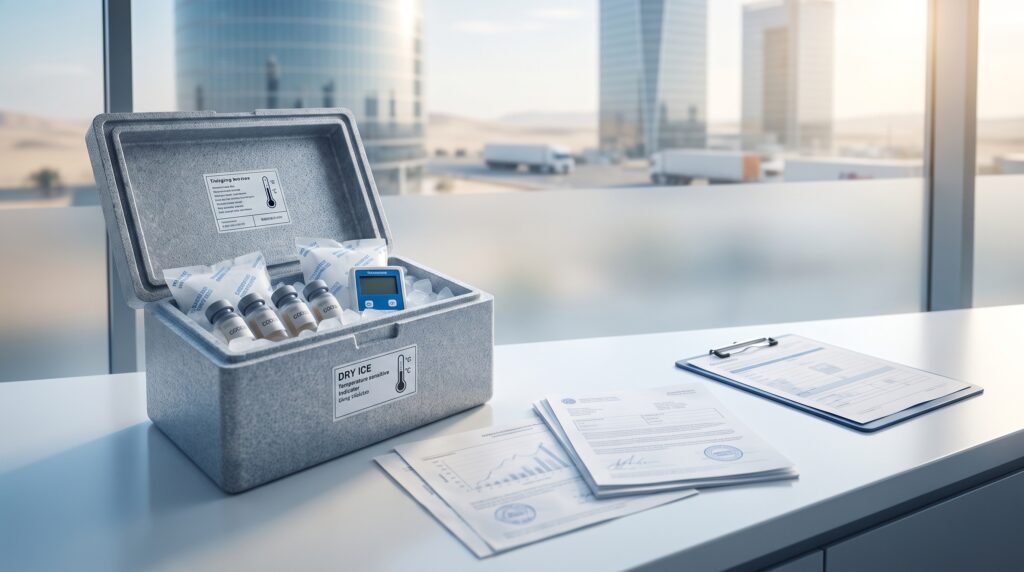 Cold Chain Peptide Delivery UAE: Defeating 45°C Heat for Research Integrity