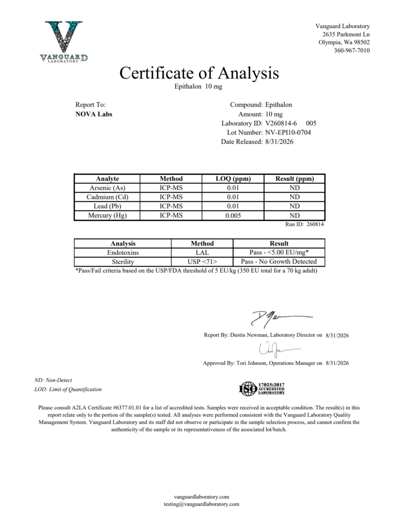 Heavy Metals — Epithalon Pen