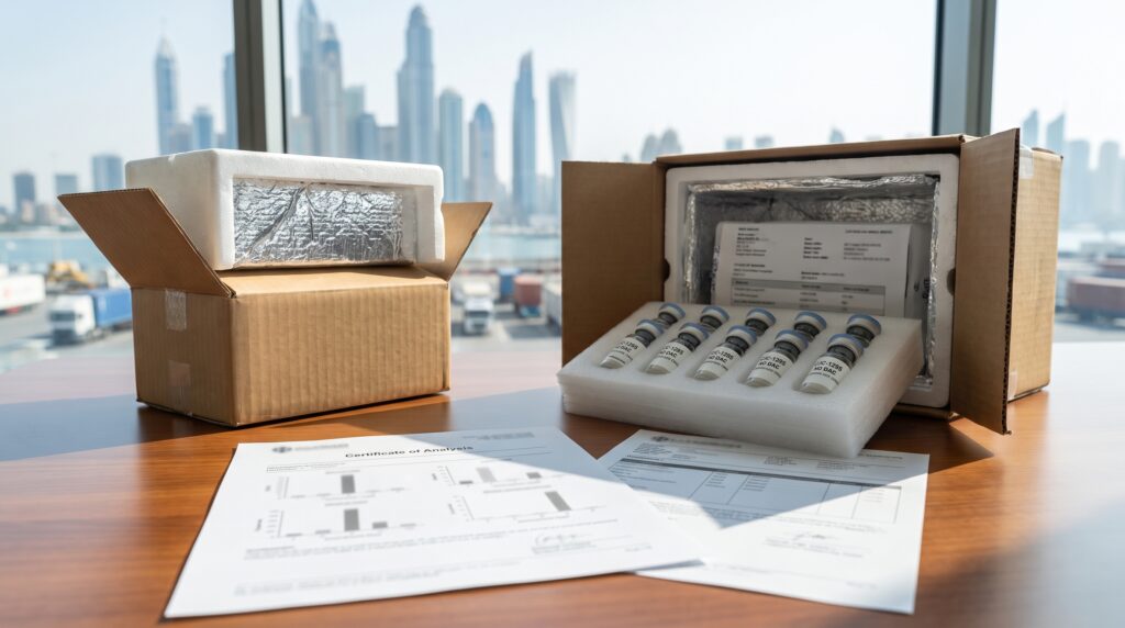 Buy CJC-1295 No DAC in GCC: COA & Delivery Guide